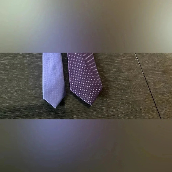 Men’s tie set of 2 purple. NWOT - Picture 9 of 13